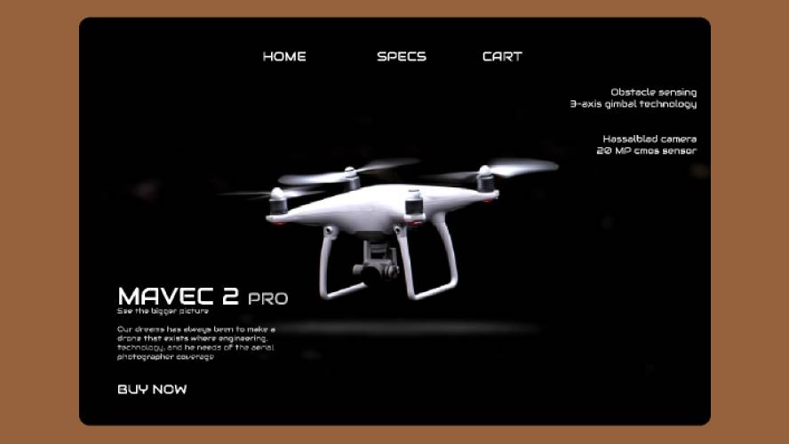 Figma Drone Home Page Template