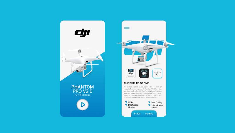 Figma Drone UI Design