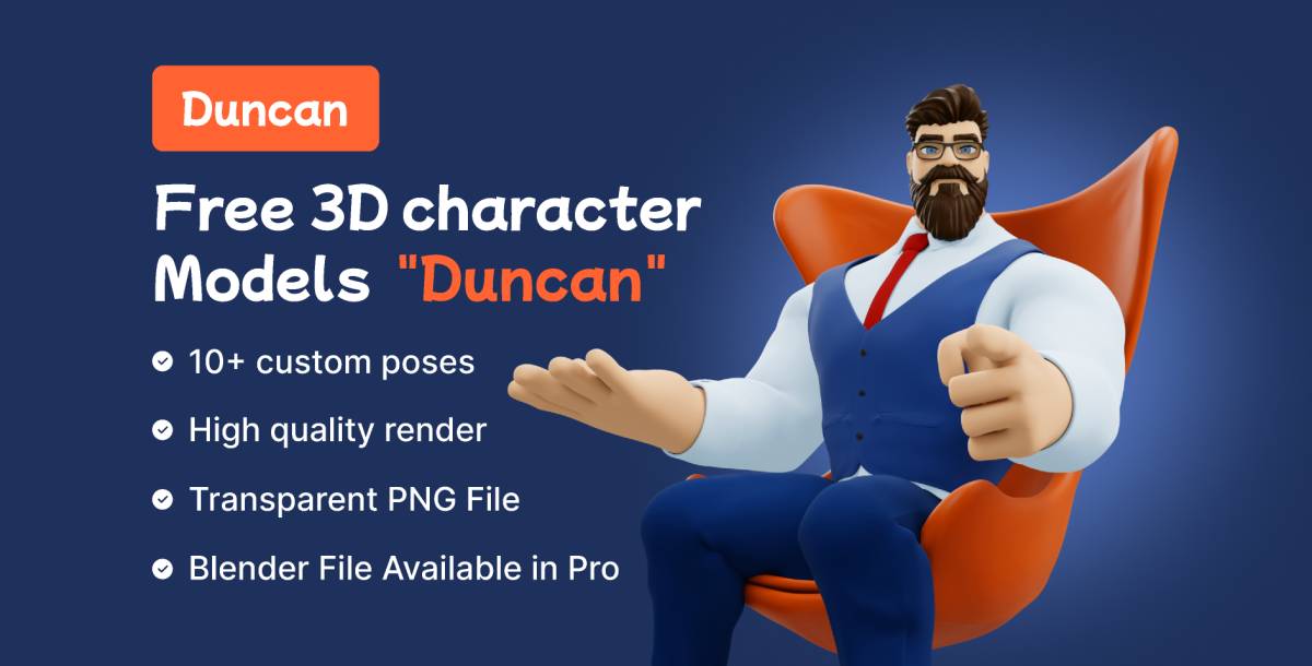 Figma Duncan 3D Free 3D Character Models