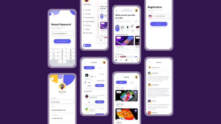 Figma E-Commerce Mobile App Template