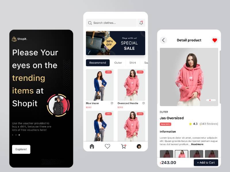 Figma E commerce Mobile App