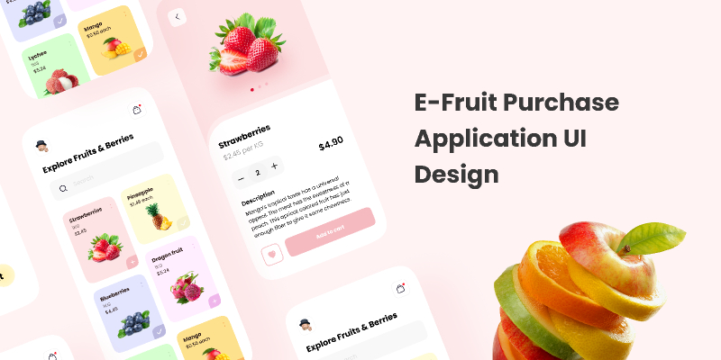 Figma E-Fruit Purchase Mobile App Template