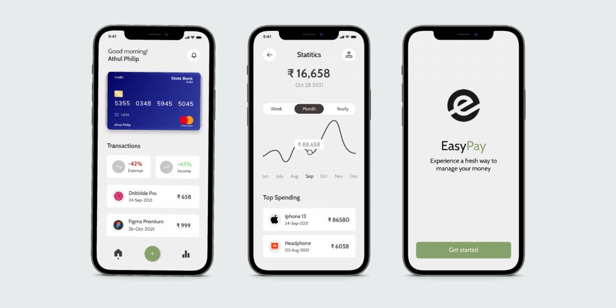 Figma Easy Pay Mobile App Template