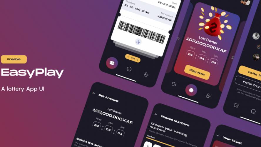 Figma EasyPlay Lottery Game App