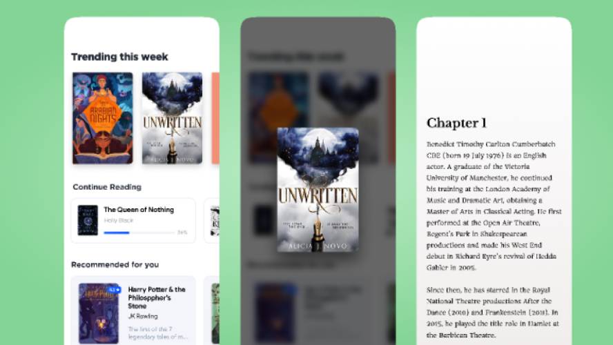 Figma Ebook app UI