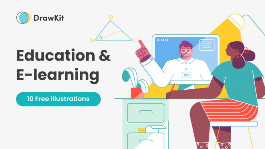 Figma Education & E-Learning Illustrations Free Download