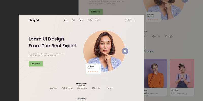 Figma Education Landing Page