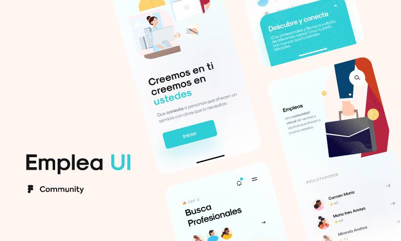 Figma Emplea Vecino UI Template