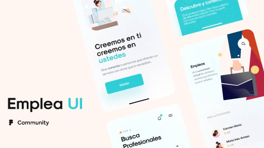 Figma Emplea Vecino UI Template