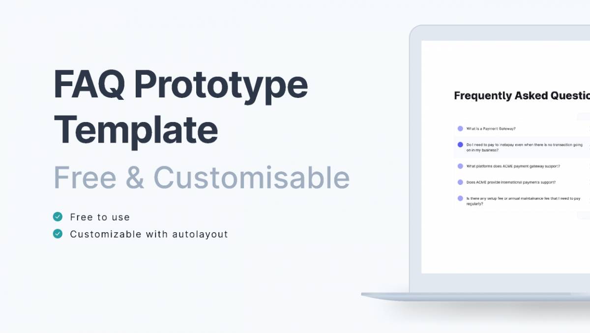 Figma FAQ Model Template