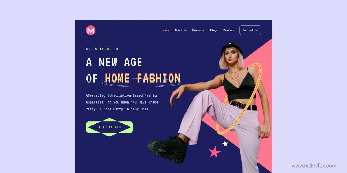 Figma Fashion Landing Page