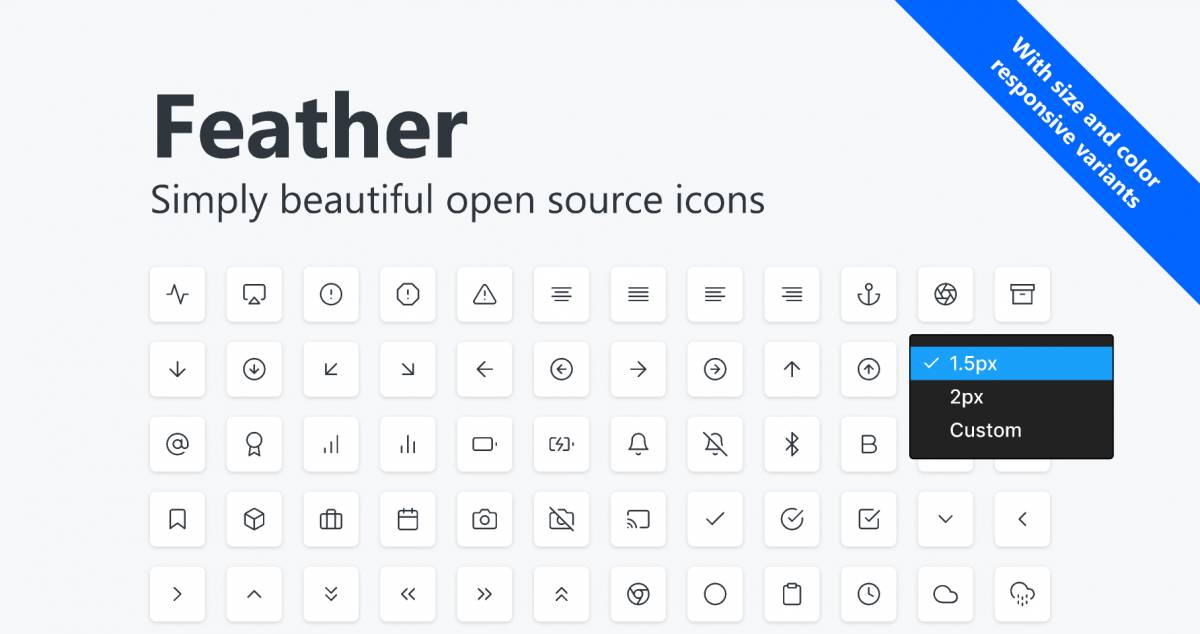 Figma Feather icons Template