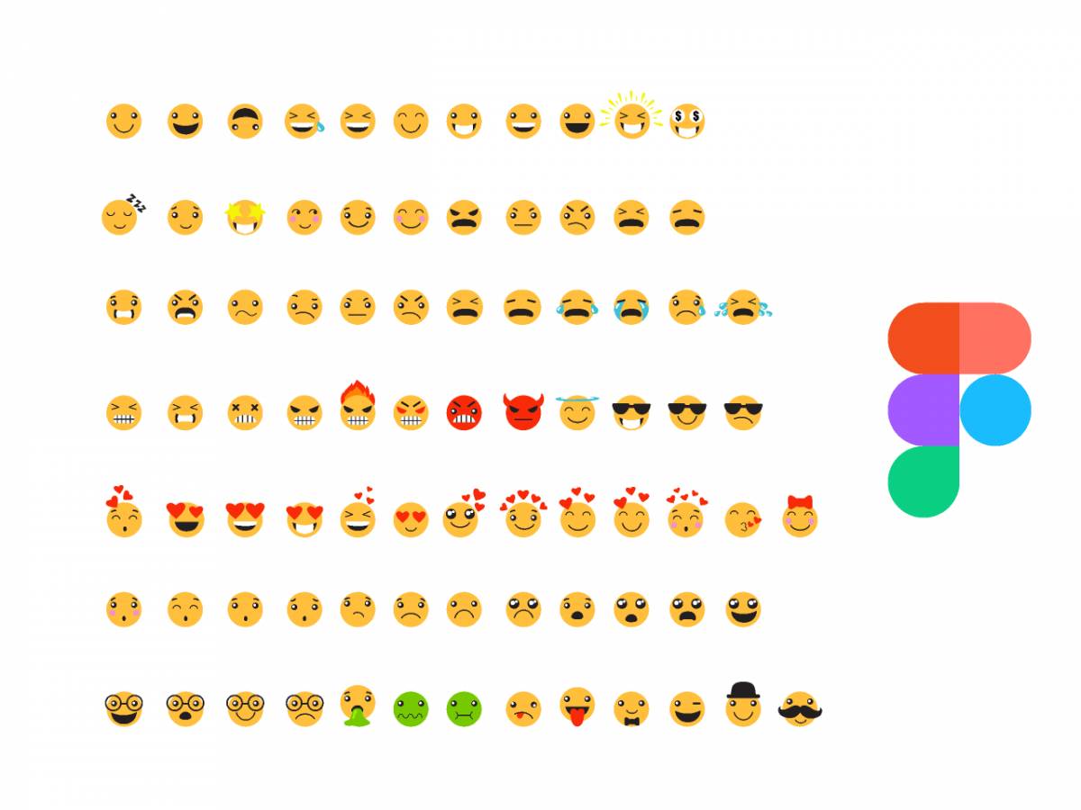 Figma Flat Emojis Free Download