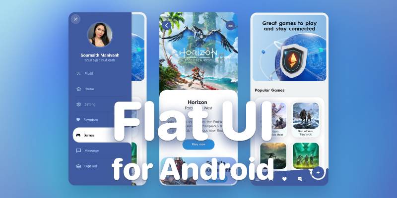 Figma Flat UI Design Mobile Android App