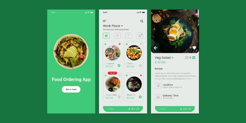 Figma Food App Design Template