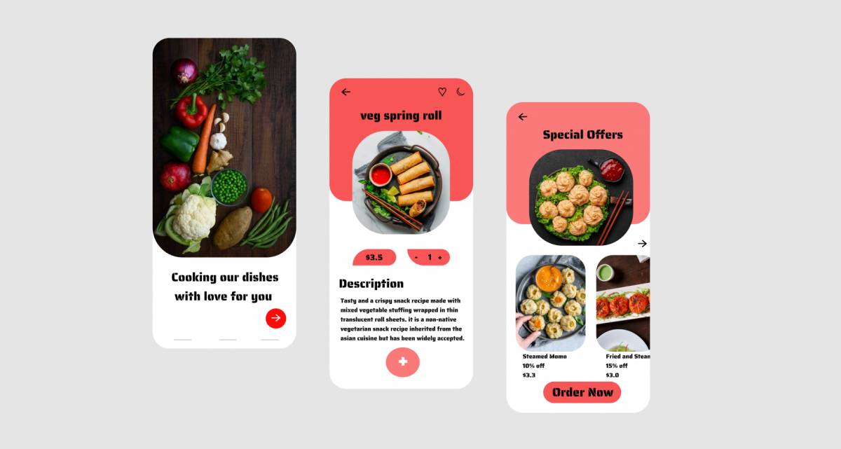 Figma Food App Mobile Design