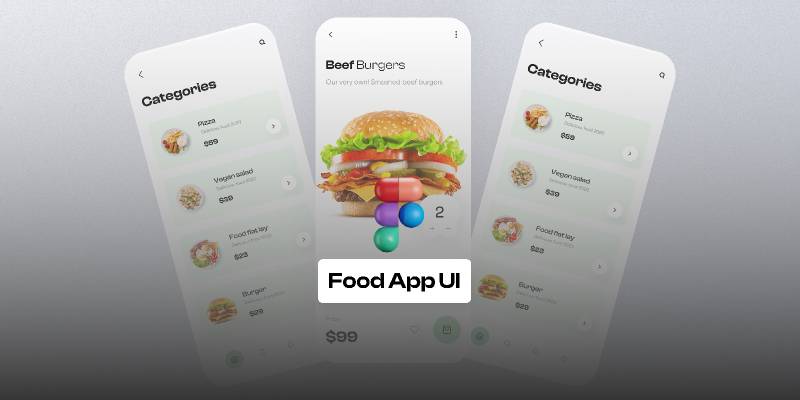 Figma Food app screens UI Template