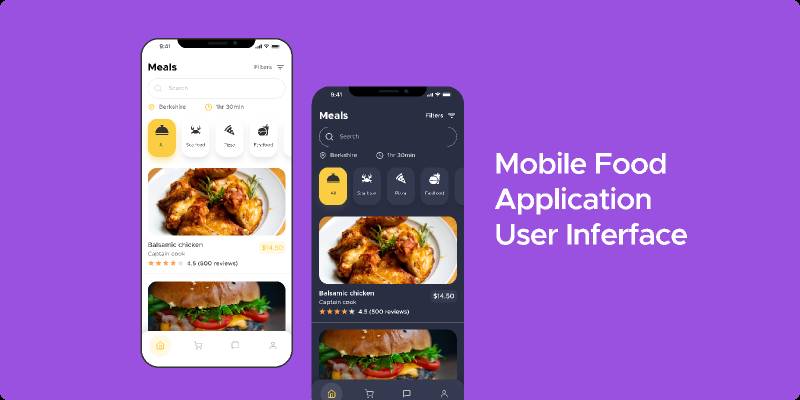 Figma Food app UI