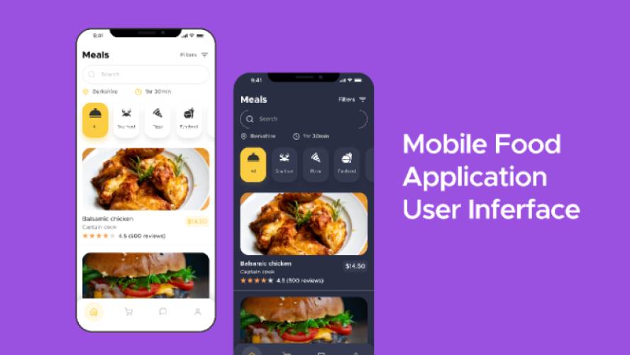 Figma Food app UI