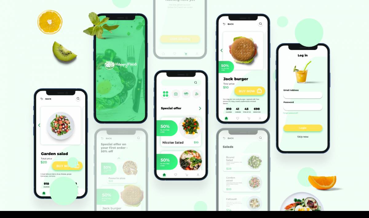 Figma Food Delivery Mobile app Design