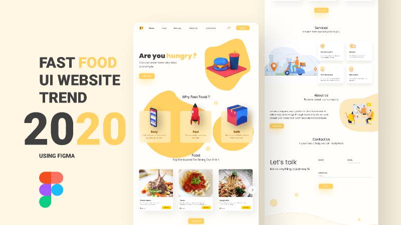 Figma Food Delivery Web Concept