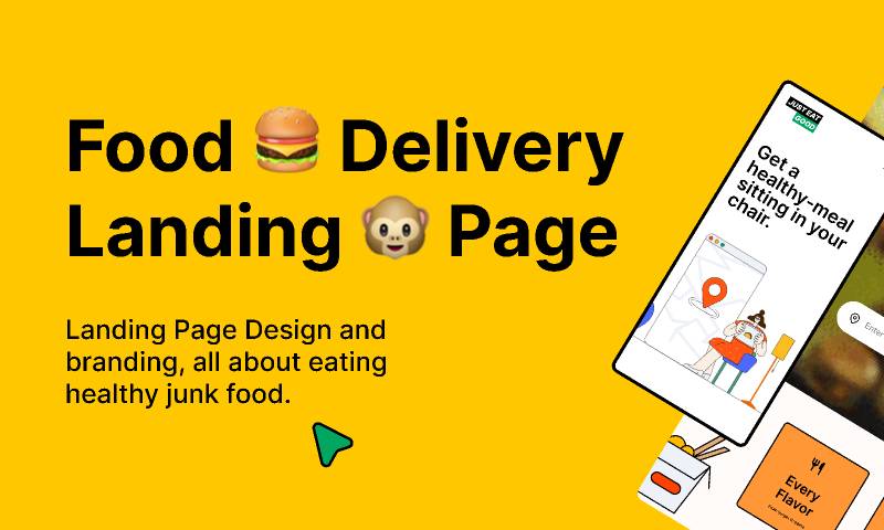 Figma Food Delivery web design template