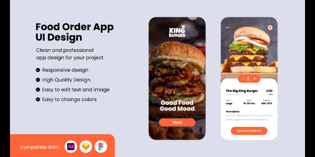 Figma Food Order App UI Design
