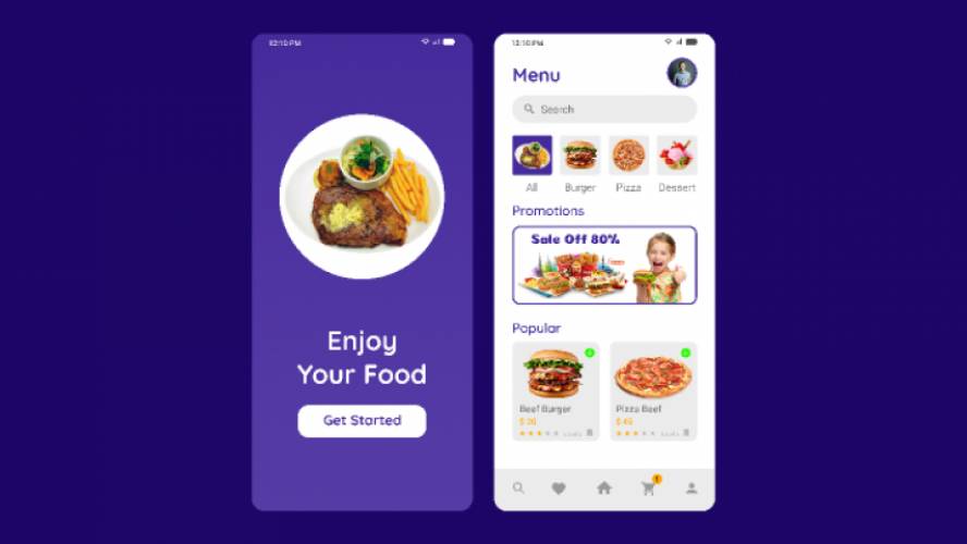 Figma food ordering app Template