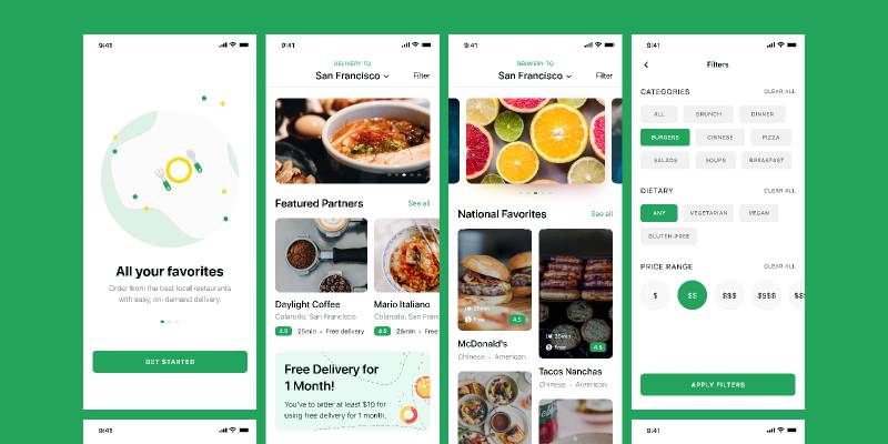 Figma Food ordering Mobile App Design Template