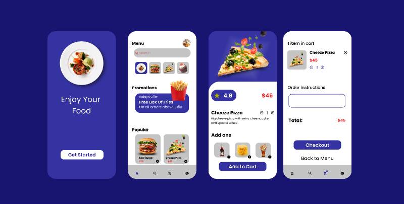 Figma Food Ordering Mobile App