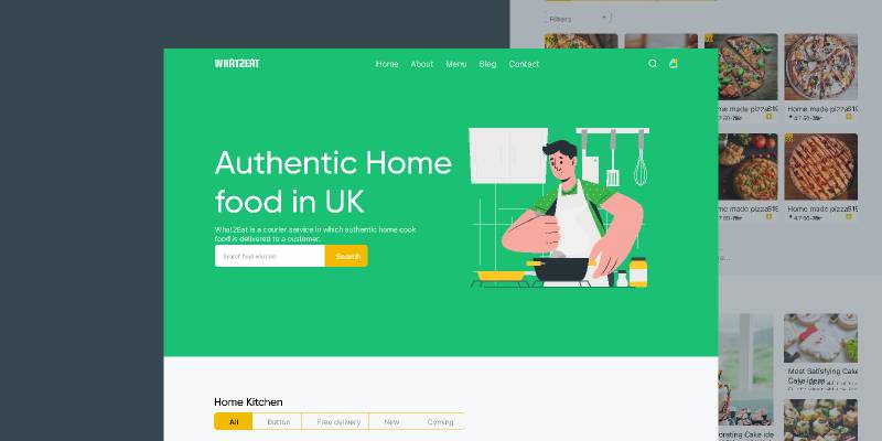 Figma Food Ordering Website Design