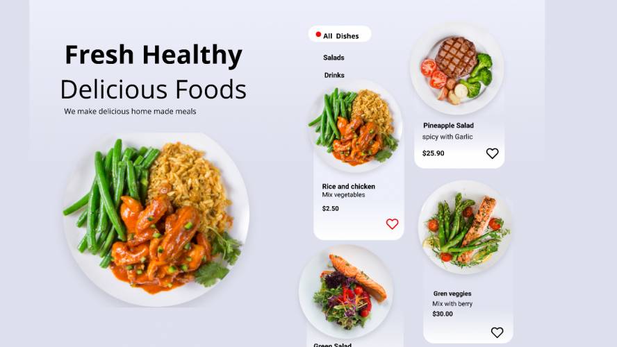 Figma food page Concept