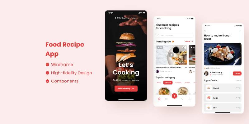 Figma Food Recipe App