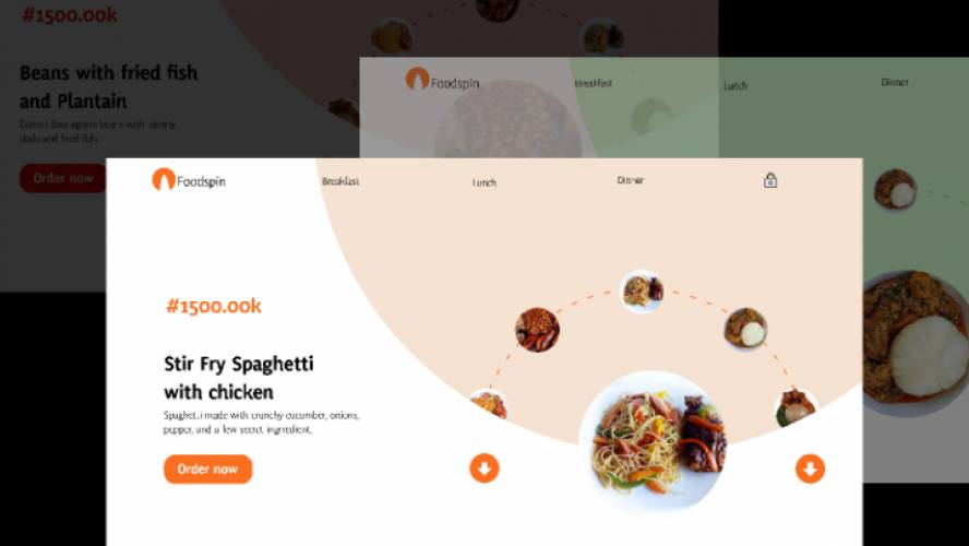 Figma Food Spin Animation Template