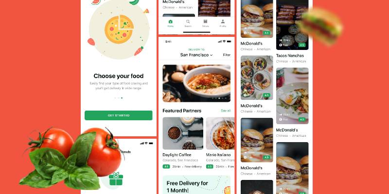 Figma Foodly Online Food ordering Mobile App