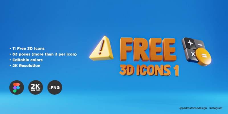 Figma Free 3D Icons