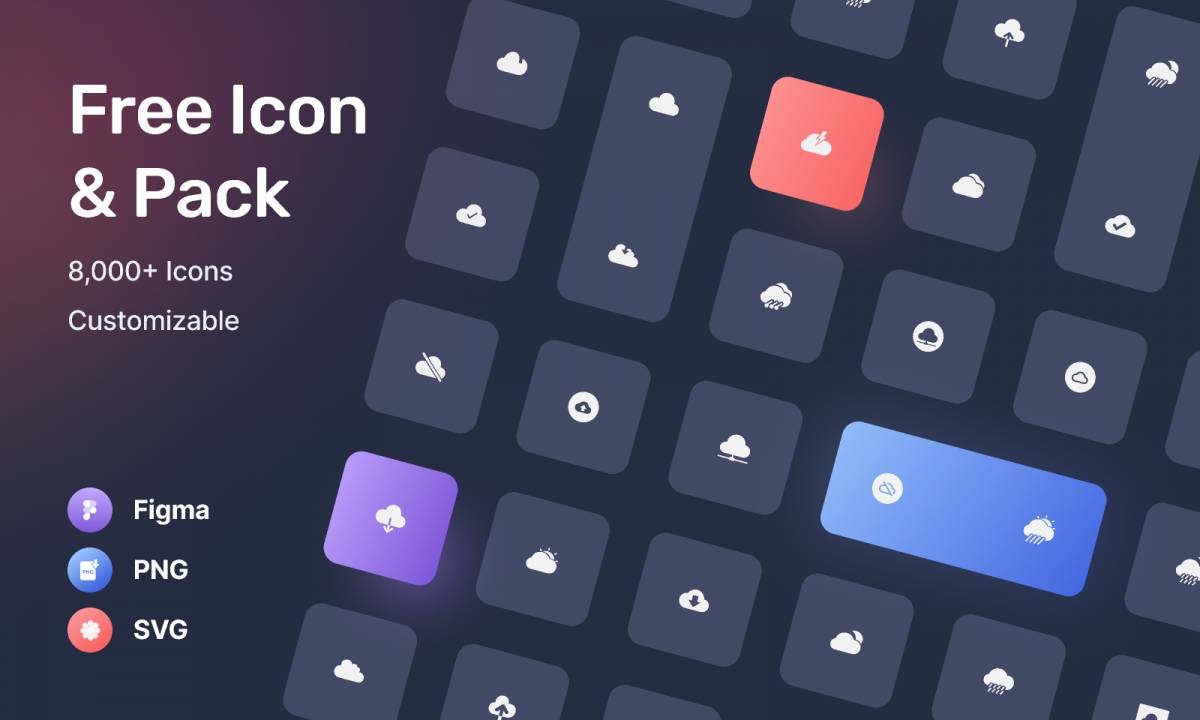 Figma Free 8000+ Icon & Pack