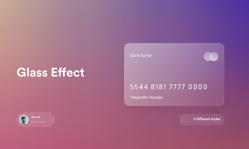 Figma Free Card Glass Effect