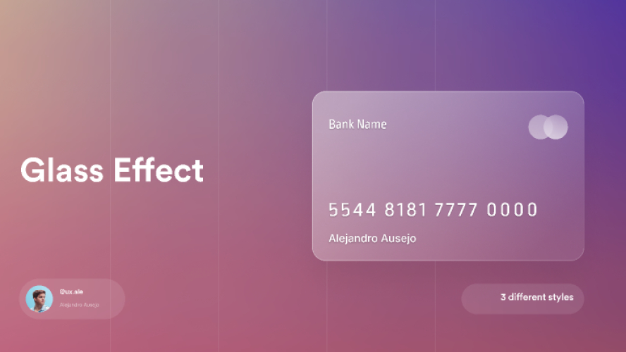 Figma Free Card Glass Effect