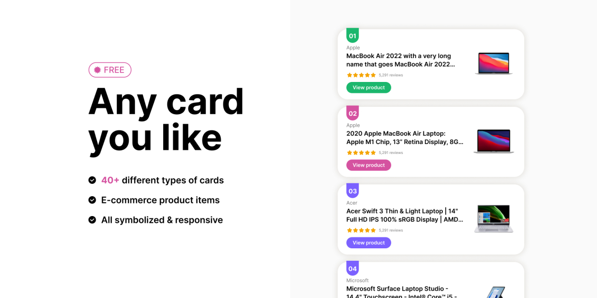 Figma Free Card Ui Kit