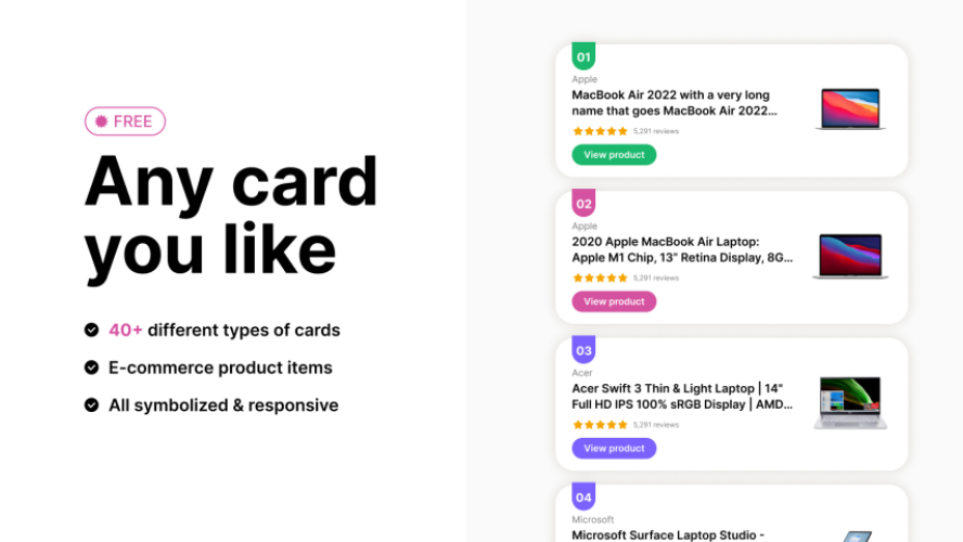 Figma Free Card Ui Kit