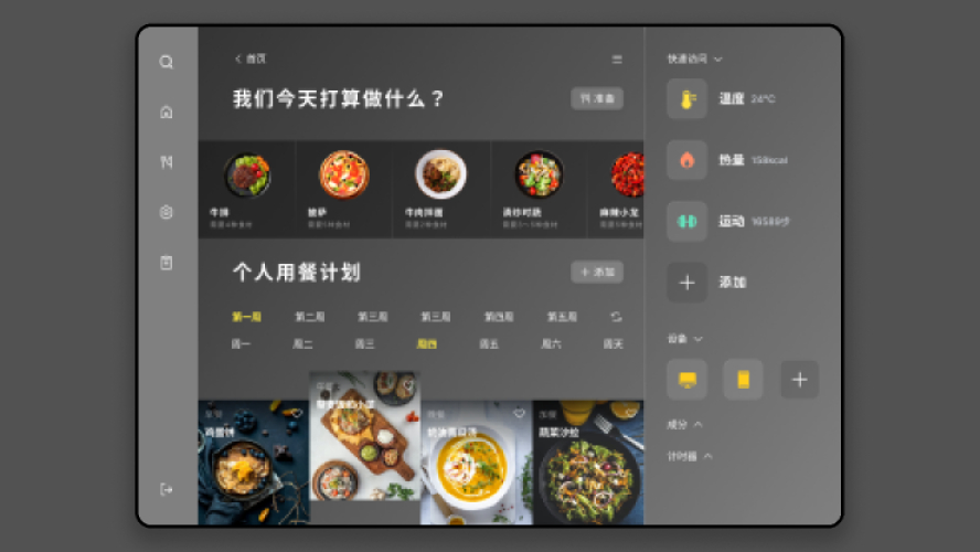 Figma Free Dashboard Food App Template