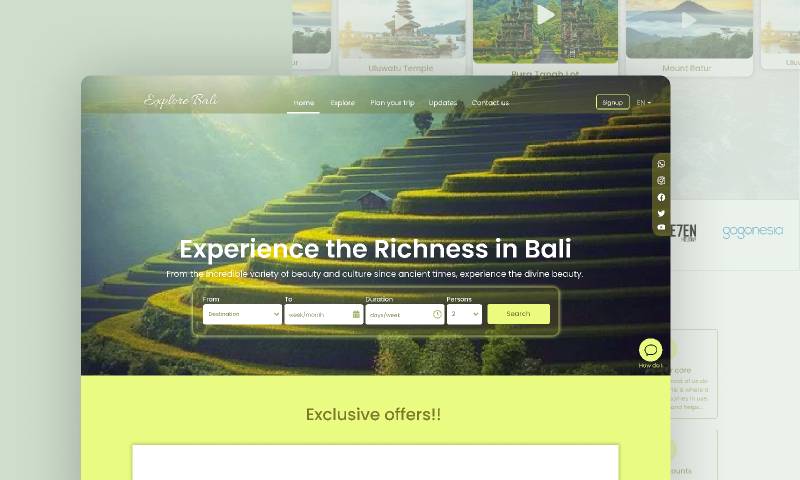 Figma Free Download Bali Website