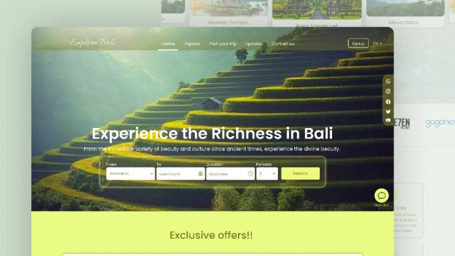 Figma Free Download Bali Website