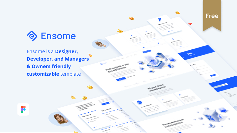 Figma Free Download Ensome Template