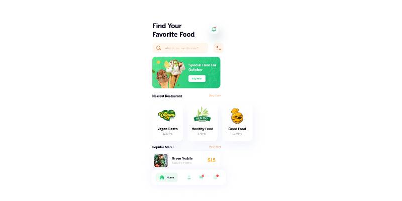 Figma Free Download Food Mobile App