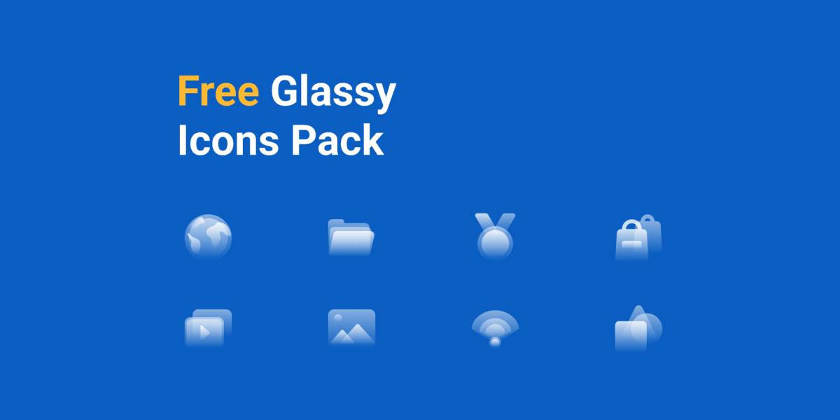 Figma Free Glassy Icons Pack