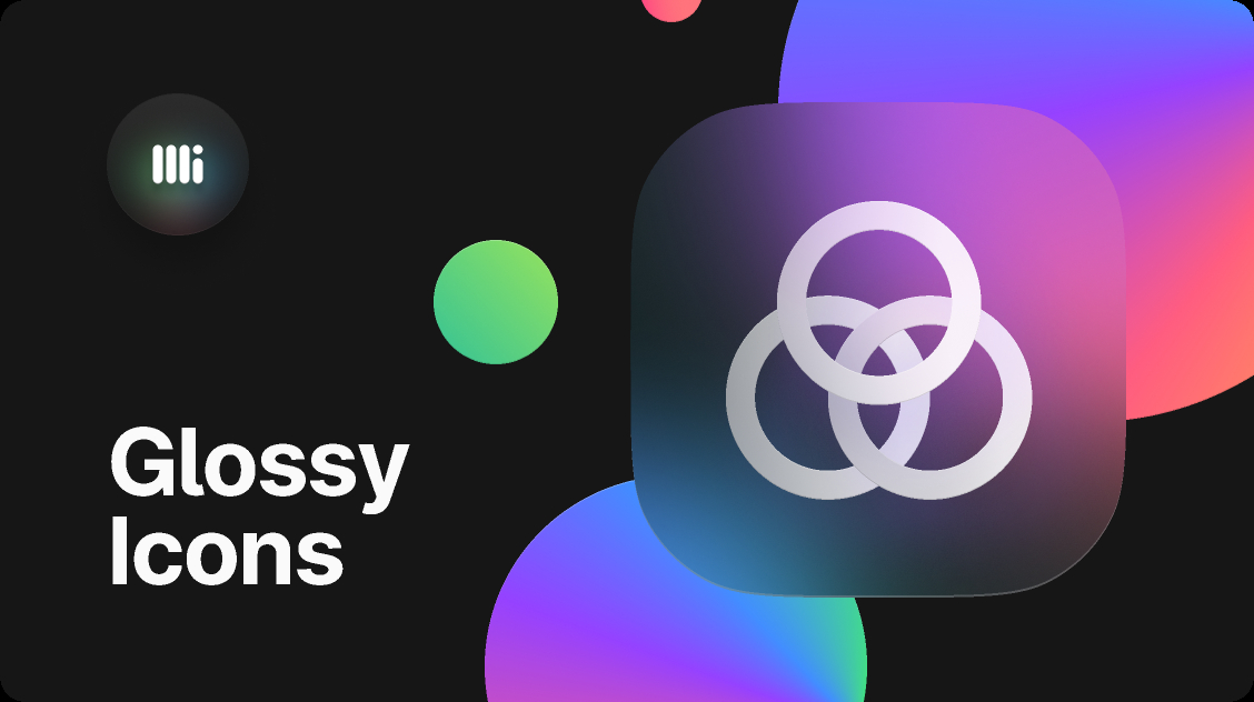 Figma Free Glossy Icons