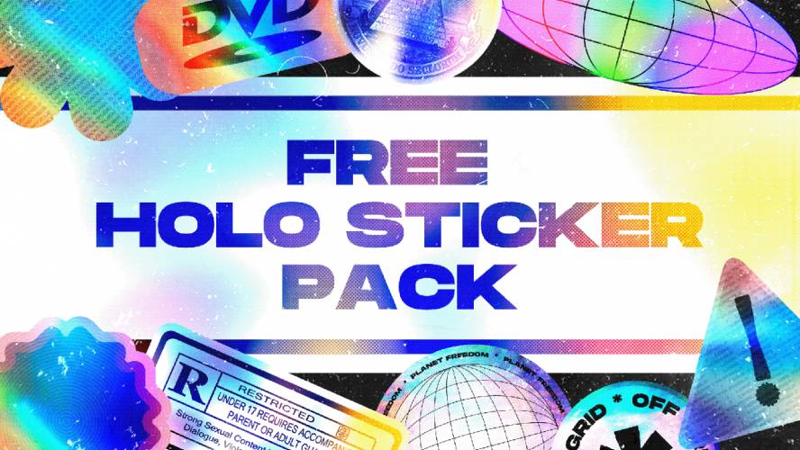 Figma Free Holo Sticker Pack
