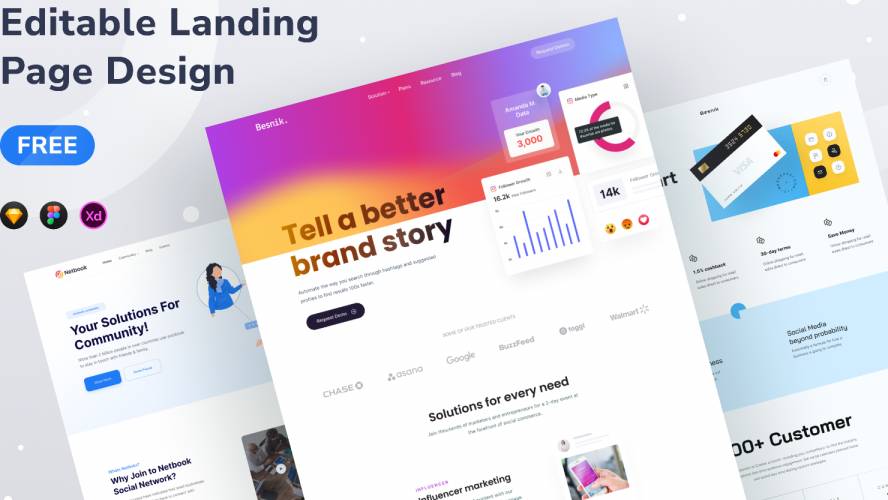 Figma Free Landing Page Design